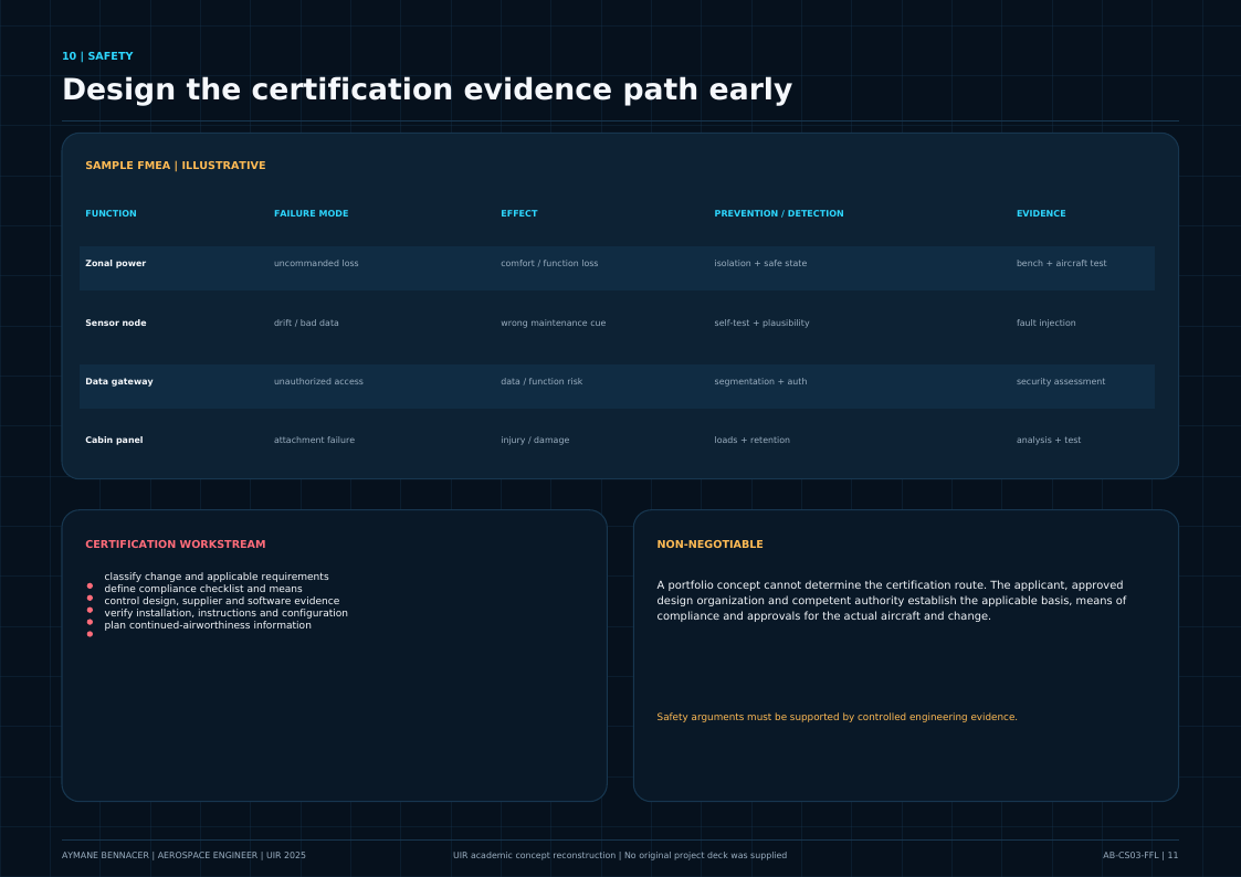 Safety and certification path
